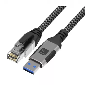 Cavo di rete Techly ICOC U3A-RJ45-010 nero, argento 1 m Cat6 F/UTP (FTP)