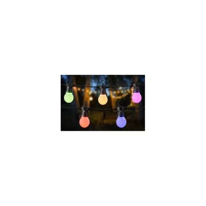 WOOX R5195 catena luminosa decorativa smart 9m RGB+CCT, Google Assistant e Amazon Alexa, IP65