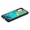 Custodia protettiva iKins per Samsung Galaxy S20 — design nero Water Lilies
