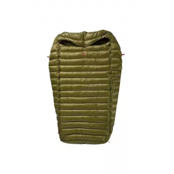 Sacco a pelo Pajak Quest 4Two Olive — trapunta a mummia per due persone