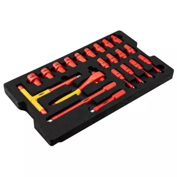 Neo Tools cassetta di servizio per elettricisti 52 pezzi in robusta cassetta 22