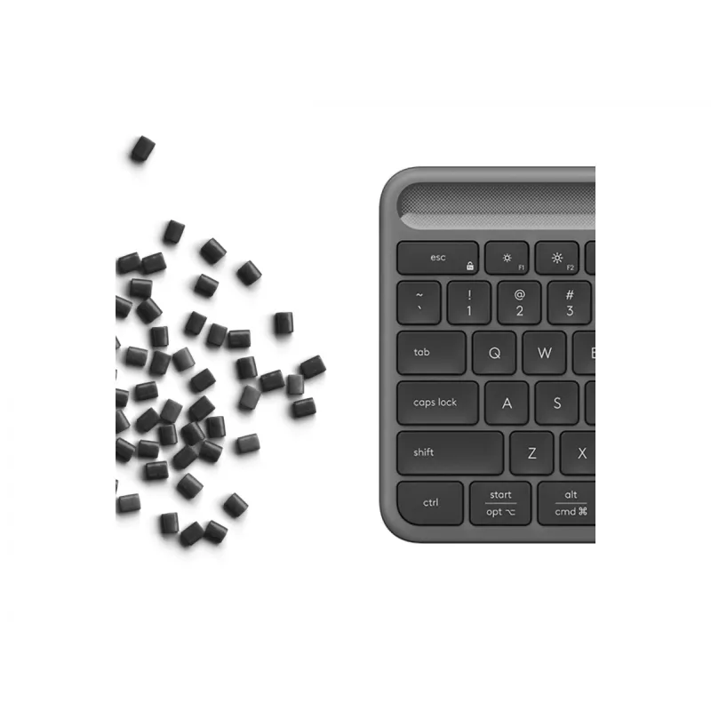 Logitech Signature Slim Solar+ K980 Tastiera wireless, QWERTZ tedesco, grafite