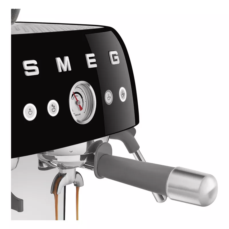 SMEG EGF03BLEU macchina per espresso. macchina per caffè 50s Style. nero