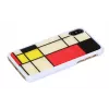 iKins Mondrian custodia per iPhone XS/X, bianca, K1624H