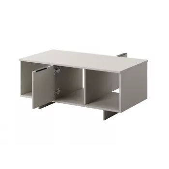Tavolino cama meble ALMA 100×55×55 cm, piano rettangolare beige, finitura cashmere