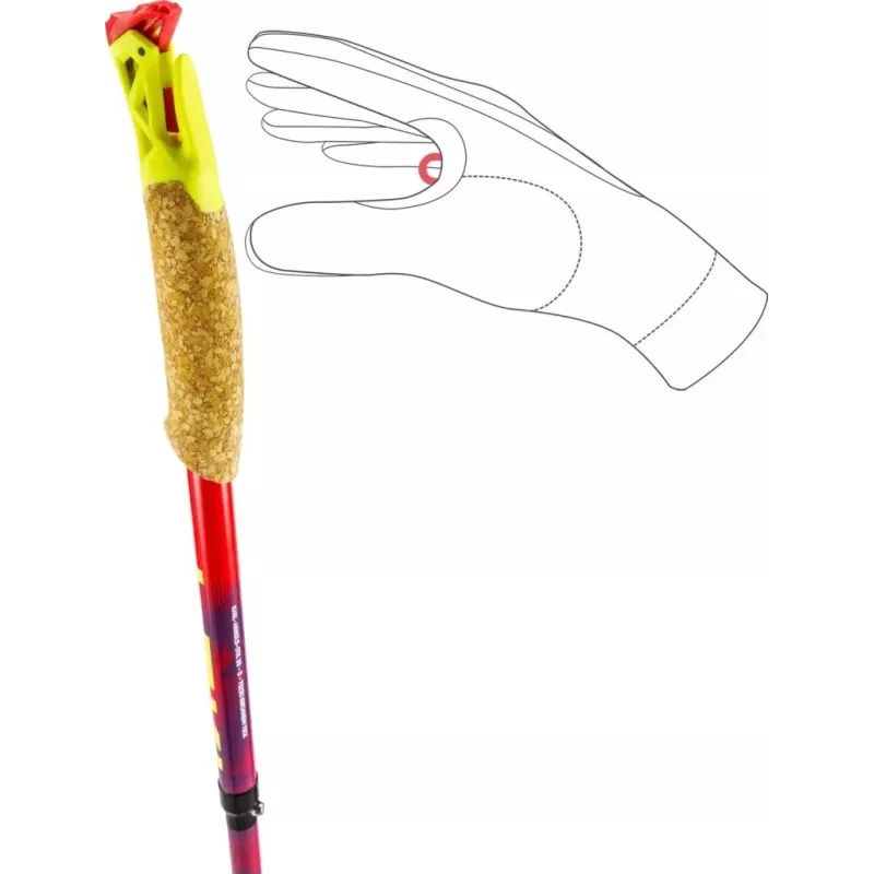 Bastoncini da trekking LEKI TRL ULTRATRAIL FX ONE, 125 cm rosso