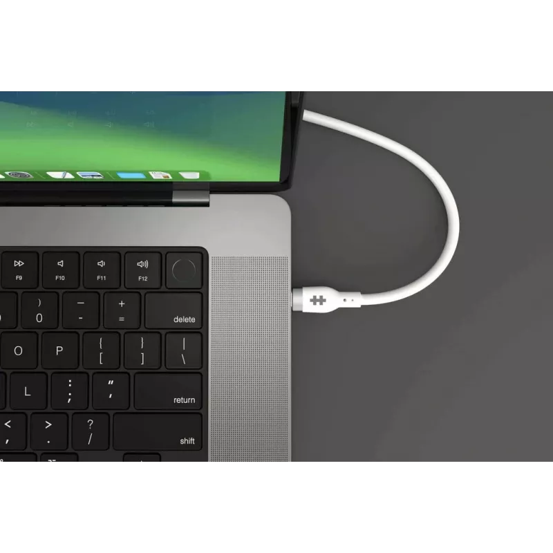 HYPER HyperJuice Cavo USB-C a USB-C in silicone 240W (0,9 m/1 m) - bianco