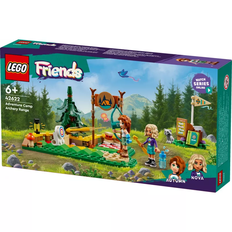 LEGO Friends Campo avventura con tiro con l'arco 42622 — 157 pezzi, 2 minifigure, età 6+