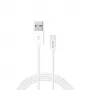 Savio CL-125 cavo USB USB 2.0 1 m USB A USB C bianco