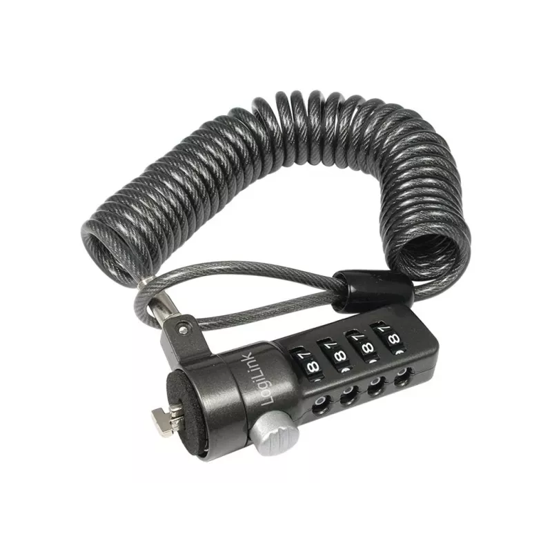 LogiLink NBS004 Cavo di sicurezza nero 1,8 m