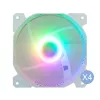 Montech AIR 100 ARGB tower MICRO-ATX con quattro ventole ARGB preinstallate, design ultra-minimalista, pannello frontale in mesh fine, elevato flusso d'aria, lato unico