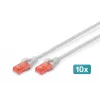 Patch Cord Digitus CAT 6 U/UTP LSZH 0,5 m 10 pz.