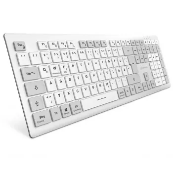 Sharkoon OfficePal K30W bianco layout DE Rubberdome