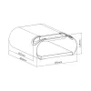Maclean MC-466 supporto da parete per bicicletta con mensola, max 25 kg, bianco