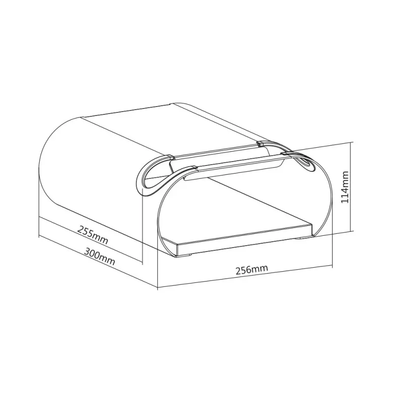 Maclean MC-466 supporto da parete per bicicletta con mensola, max 25 kg, bianco