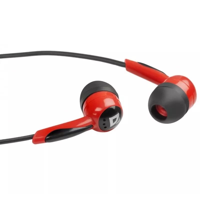 Cuffie Defender BASIC 604 nero-rosso