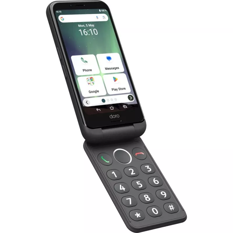 Doro Aurora A20 smartphone per senior, 4,5 pollici, 64GB, Graphite