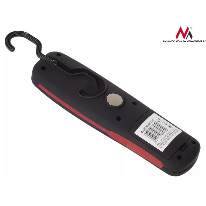 Lampada da officina MACLEAN MCE03 — 24 LED, base magnetica e gancio, a batteria (3×AAA)
