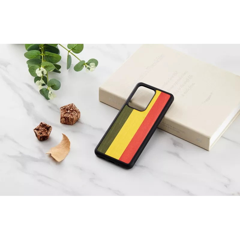 Custodia per cellulare Man and Wood per Samsung Galaxy S20 Ultra — reggae nero