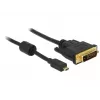 Adattatore per cavo video DeLOCK 83586 Micro-HDMI a DVI-D 2 m nero