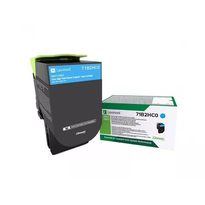 Lexmark 71B2HC0 Cartuccia toner 1 pz. originale ciano
