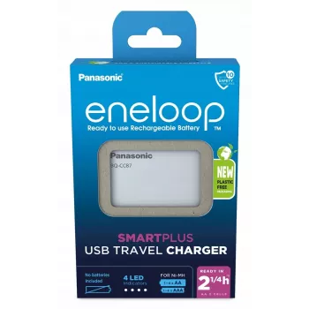 Caricabatterie USB PANASONIC Eneloop Smartplus BQ-CC87 (BQ-CC87USB)