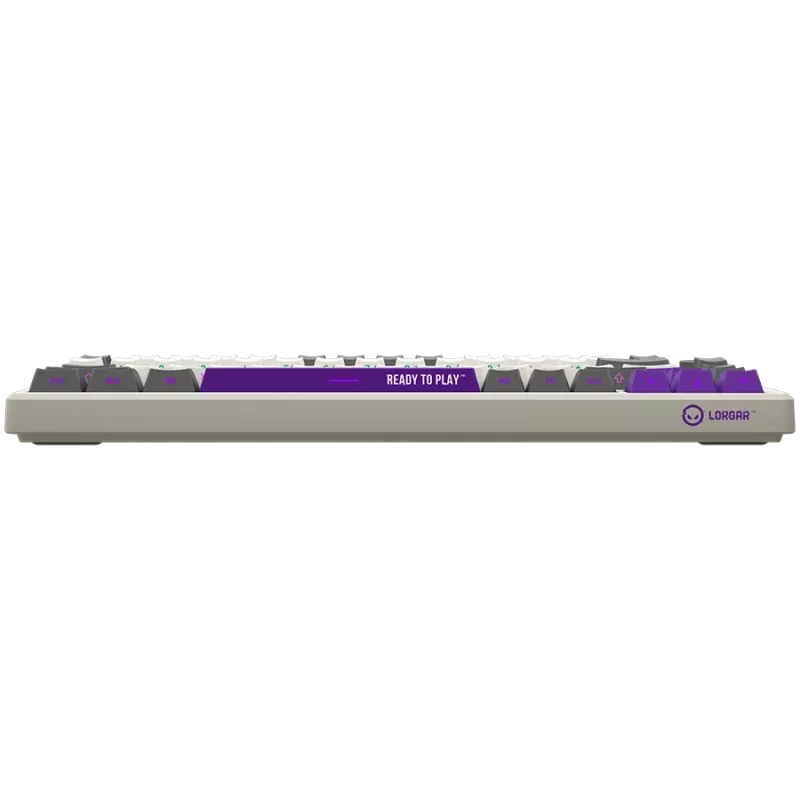 LORGAR KBP7075W, tastiera gaming meccanica 75% wireless Pro, beige, layout EN