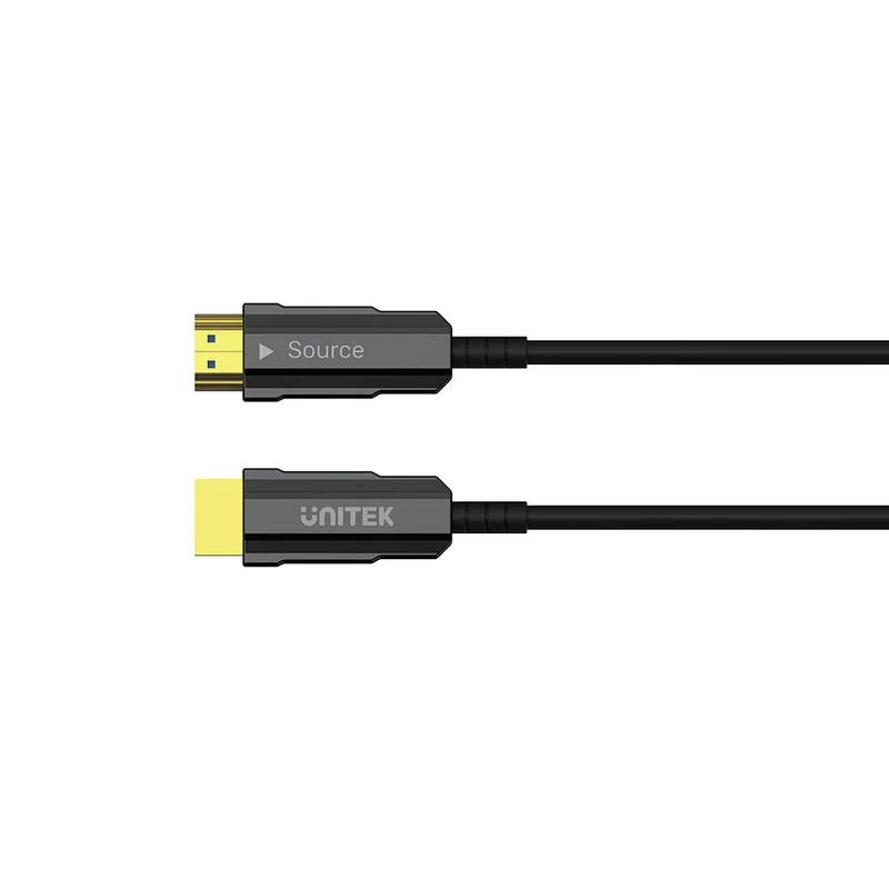 Unitek C11072BK-20M cavo HDMI 2.0 AOC in fibra ottica 20 m, 4K 60 Hz, nero