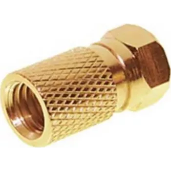 Connettore F ShiverPeaks FAS-G 7.5 dorato per cavo coassiale da 7,5 mm
