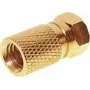 Connettore F ShiverPeaks FAS-G 7.5 dorato per cavo coassiale da 7,5 mm