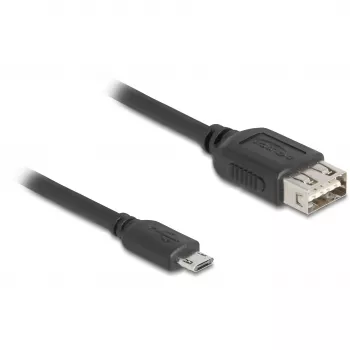 Cavo USB DeLOCK 81518 USB 2.0 1 m Micro-USB B USB A nero