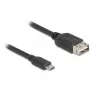 Cavo USB DeLOCK 81518 USB 2.0 1 m Micro-USB B USB A nero