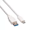VALUE - cavo USB - USB 3.0 (M) a USB Type-C (M) - 5 V - 900 mA - 50 cm - bianco (11.99.9010)