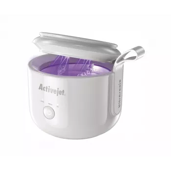 Pulitore a ultrasuoni ActiveJet AUC-198 — ricaricabile via USB, UV, 7,4 V, 106×107×89 mm