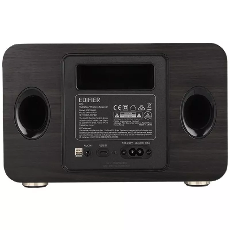 Altoparlante wireless da tavolo Edifier | D32 | 60 W | Bluetooth | nero noce | connessione wireless