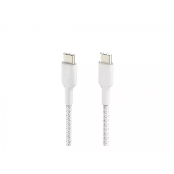 Cavo intrecciato USB-C a USB-C 1m bianco