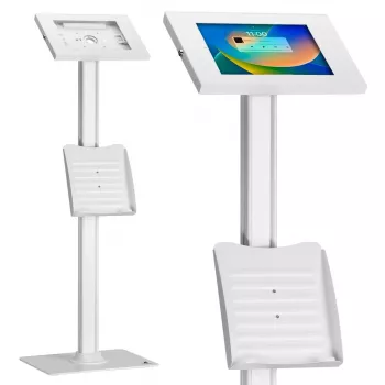 Supporto da terra per tablet MACLEAN MC-476W regolabile in altezza, compatibilità universale per tablet