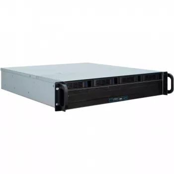 Case server Inter-Tech 2U 2404L rack nero, grigio