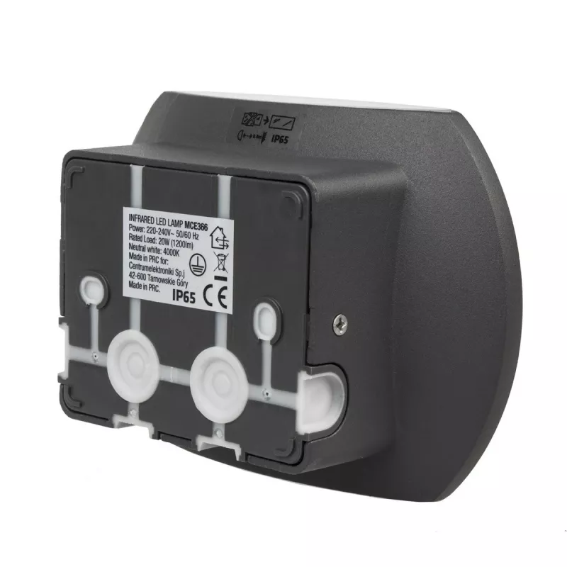 Lampada da parete LED MACLEAN MCE366 con sensore crepuscolare e di movimento