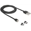 Cavo USB DeLOCK 85723 USB 2.0 1,1 m USB A USB C/Micro-USB B nero