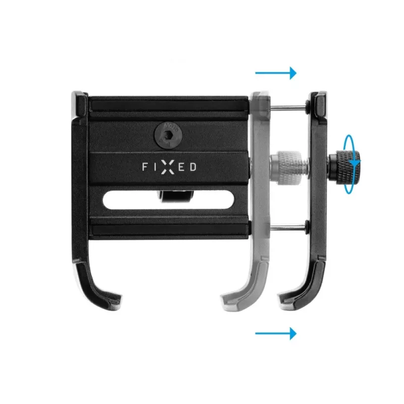 Supporto per tablet e smartphone FIXED Holder Fixed Bikee ALU 2 regolabile 360° nero, alluminio, supporto a morsetto regolabile