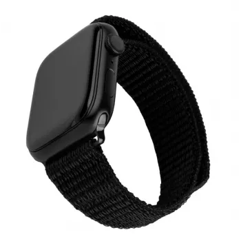 Cinturino per orologio in nylon FIXED Sporty Strap FIXNST2-436-BK per orologi 38/40/41mm, nero