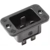 Spina elettrica C20 Bachmann 917.173, 250 V, 16 A, termoplastica, nero