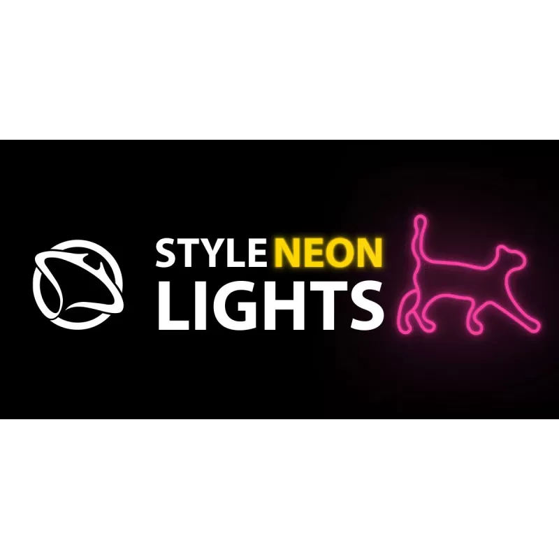 Lampada decorativa neon LED MANTA SNL70PK Style Neon Lights CAT 2 rosa (modello SNL70PK)