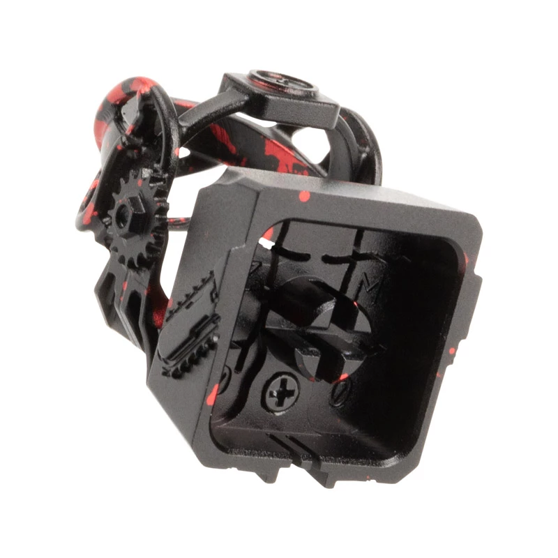 Keycap in alluminio ZOMOPLUS stained torture tool - nero/rosso