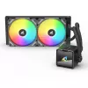 Dissipatore a liquido per CPU Sharkoon S50 ARGB, nero