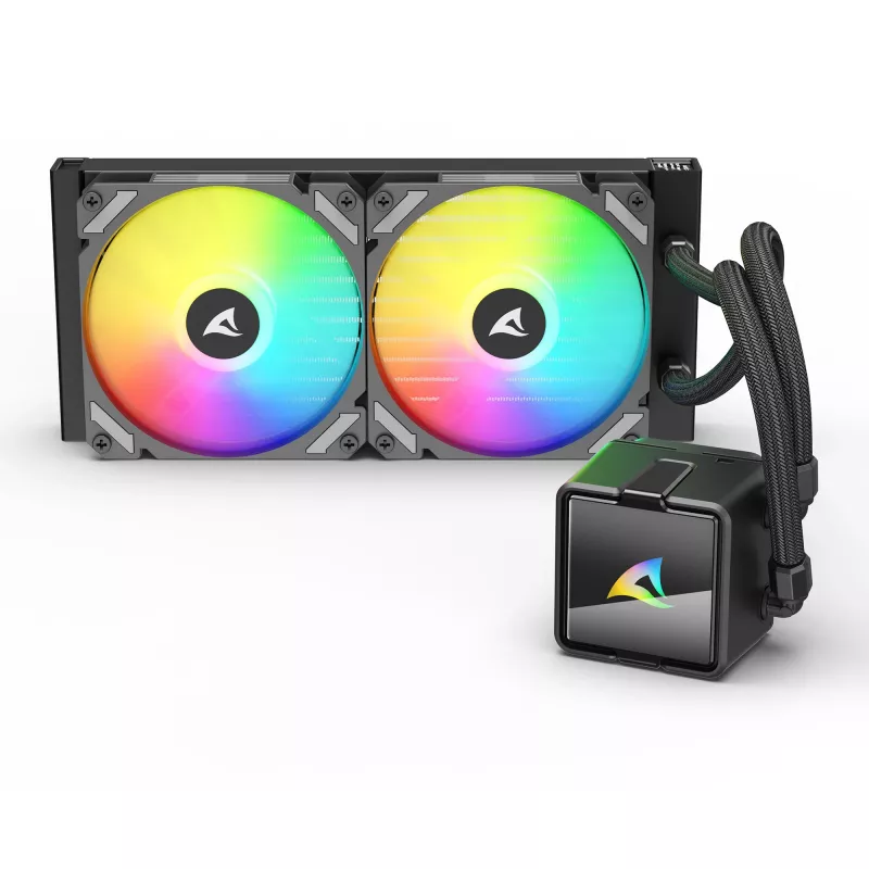 Dissipatore a liquido per CPU Sharkoon S50 ARGB, nero