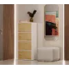 Comodino ALMA bianco/rovere artisan
