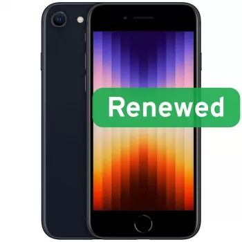 Grade C | Apple iPhone SE (2022) | 4,7 pollici Retina IPS | 5G | 64 GB | Mezzanotte | iOS | Apple Renew
