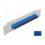 Patch Panel in fibra ottica DeLOCK 10 pollici 12 porte SC simplex blu 1HE grigio